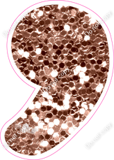 CU 23.5" Individuals - Rose Gold Sparkle Apostrophe