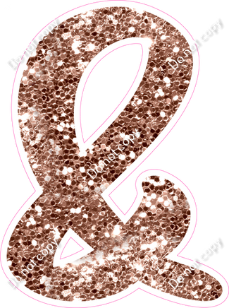 CU 23.5" Individuals - Rose Gold Sparkle &