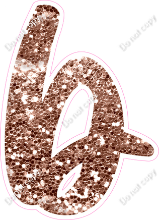 CU 23.5" Individuals - Rose Gold Sparkle b