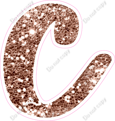 CU 23.5" Individuals - Rose Gold Sparkle c