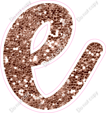 CU 23.5" Individuals - Rose Gold Sparkle e