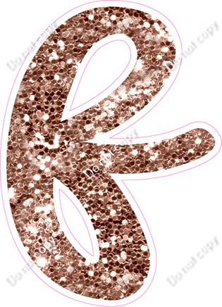 CU 23.5" Individuals - Rose Gold Sparkle f