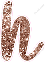 CU 23.5" Individuals - Rose Gold Sparkle h