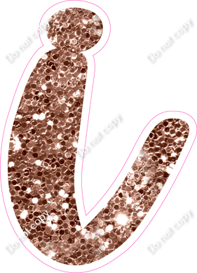 CU 23.5" Individuals - Rose Gold Sparkle i