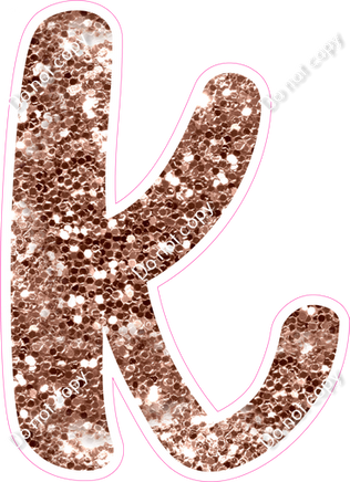 CU 23.5" Individuals - Rose Gold Sparkle k