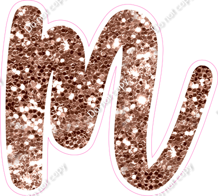 CU 23.5" Individuals - Rose Gold Sparkle m