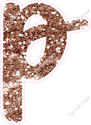 CU 23.5" Individuals - Rose Gold Sparkle p