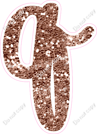 CU 23.5" Individuals - Rose Gold Sparkle q