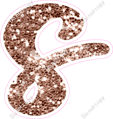 CU 23.5" Individuals - Rose Gold Sparkle s