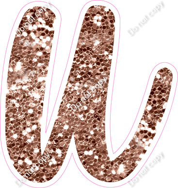 CU 23.5" Individuals - Rose Gold Sparkle u