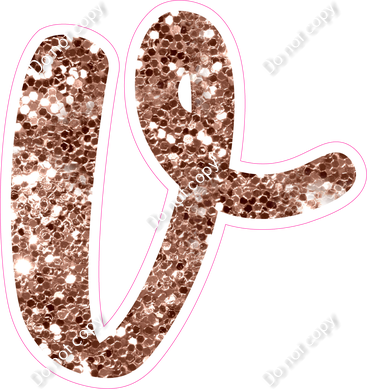 CU 23.5" Individuals - Rose Gold Sparkle v