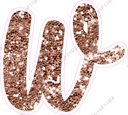 CU 23.5" Individuals - Rose Gold Sparkle w