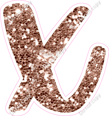 CU 23.5" Individuals - Rose Gold Sparkle x