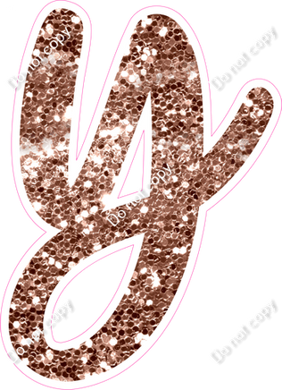 CU 23.5" Individuals - Rose Gold Sparkle y