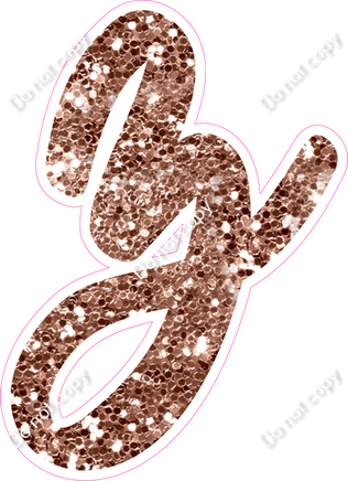 CU 23.5" Individuals - Rose Gold Sparkle z