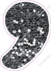 CU 23.5" Individuals - Silver Sparkle Apostrophe