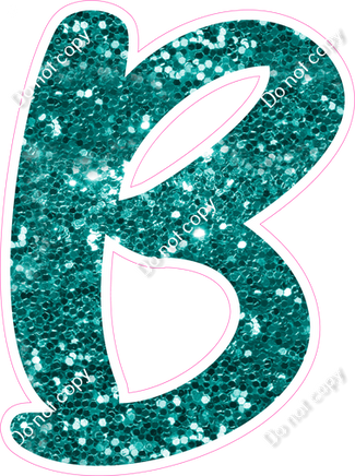 CU 23.5" Individuals - Teal Sparkle B