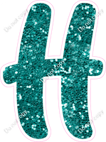 CU 23.5" Individuals - Teal Sparkle H