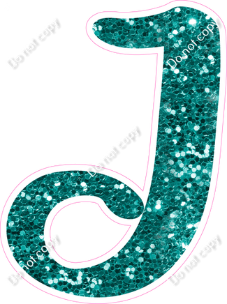 CU 23.5" Individuals - Teal Sparkle J