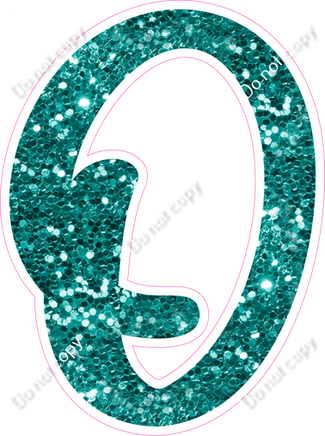 CU 23.5" Individuals - Teal Sparkle O