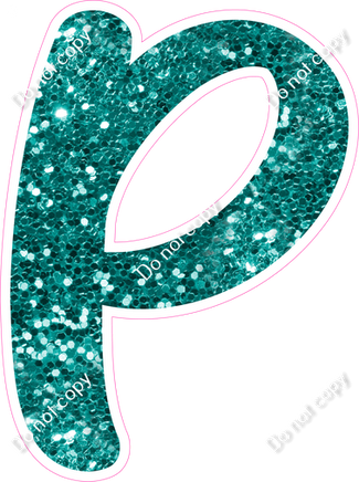 CU 23.5" Individuals - Teal Sparkle P