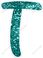 CU 23.5" Individuals - Teal Sparkle T