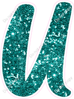 CU 23.5" Individuals - Teal Sparkle U