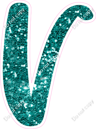 CU 23.5" Individuals - Teal Sparkle V