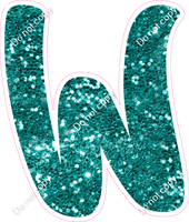 CU 23.5" Individuals - Teal Sparkle W