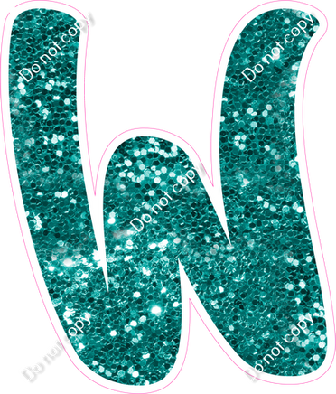 CU 23.5" Individuals - Teal Sparkle W