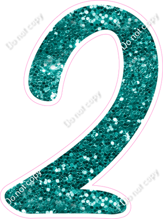 CU 23.5" Individuals - Teal Sparkle 2