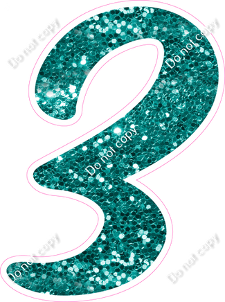 CU 23.5" Individuals - Teal Sparkle 3