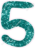 CU 23.5" Individuals - Teal Sparkle 5