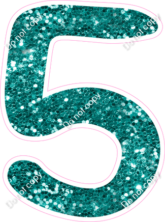 CU 23.5" Individuals - Teal Sparkle 5