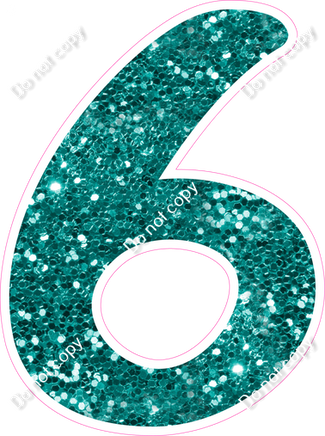 CU 23.5" Individuals - Teal Sparkle 6