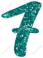 CU 23.5" Individuals - Teal Sparkle 7