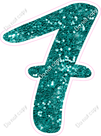 CU 23.5" Individuals - Teal Sparkle 7