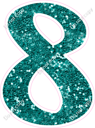 CU 23.5" Individuals - Teal Sparkle 8