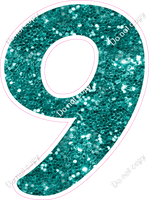 CU 23.5" Individuals - Teal Sparkle 9