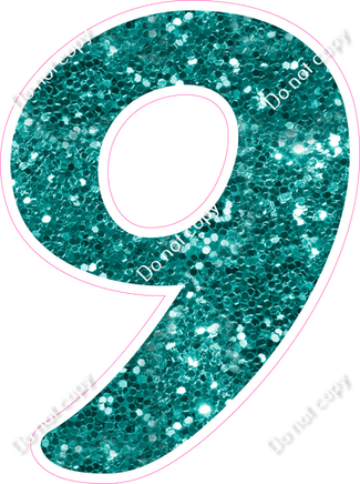 CU 23.5" Individuals - Teal Sparkle 9