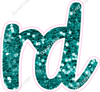 CU 23.5" Individuals - Teal Sparkle RD