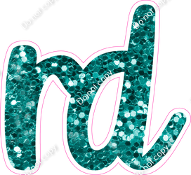 CU 23.5" Individuals - Teal Sparkle RD