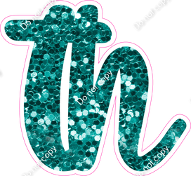 CU 23.5" Individuals - Teal Sparkle TH