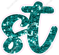 CU 23.5" Individuals - Teal Sparkle ST