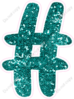 CU 23.5" Individuals - Teal Sparkle #
