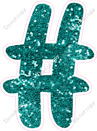 CU 23.5" Individuals - Teal Sparkle #