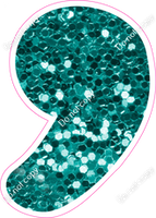 CU 23.5" Individuals - Teal Sparkle Apostrophe