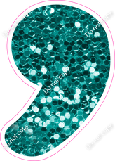 CU 23.5" Individuals - Teal Sparkle Apostrophe