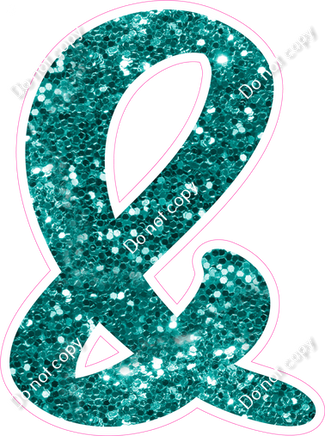 CU 23.5" Individuals - Teal Sparkle &