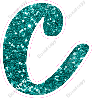 CU 23.5" Individuals - Teal Sparkle c